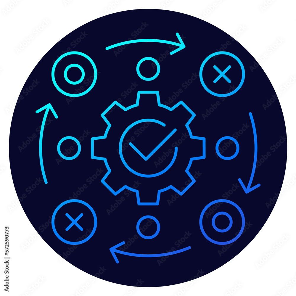 project management thin line icon project management thin line icon
