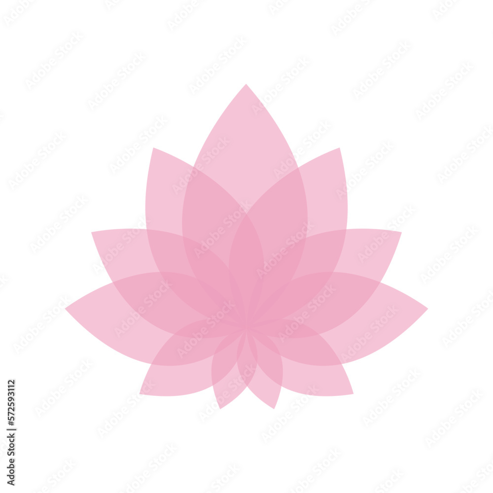 Pink lotus flower isolated on white background Pink lotus flower isolated on white background