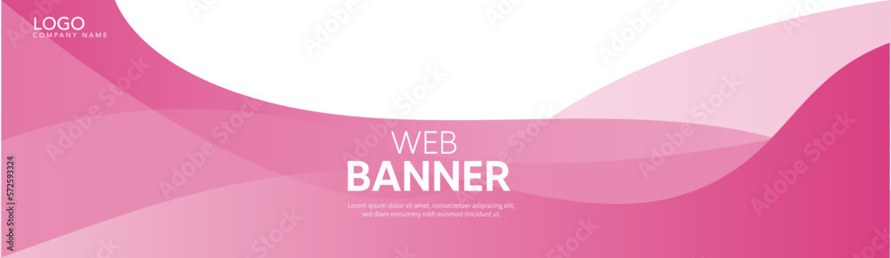 pink background with a ribbon, pink banner