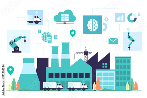 Operation of mechanical and process with technology wi-fi