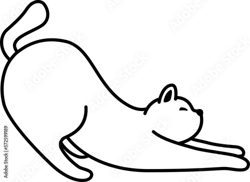 Fototapeta Naklejka Na Ścianę i Meble -  cat icon kitten character cartoon neko illustration