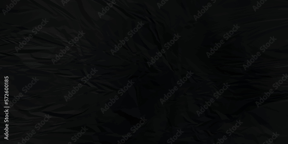 Black paper texture . Dark black wrinkled paper texture. Black crumpled paper texture . black crumpled and top view textures can be used for background of text or any contents .