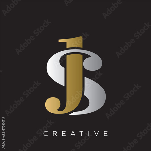 js logo design vector icon luxury premium	