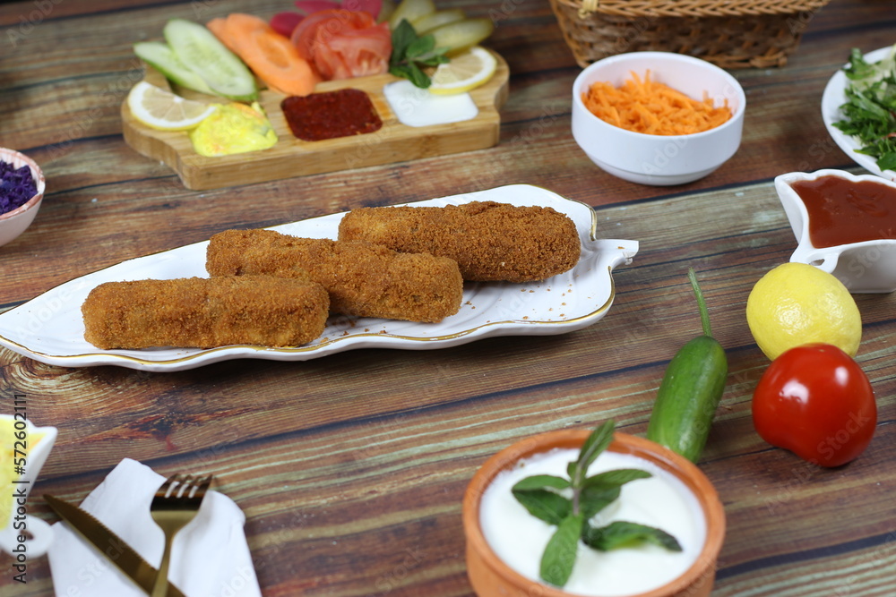 Fried Chicken Fingers Supper - Delicious Food - Nicely Served Fried Chicken Fingers Supper - Delicious Food - Nicely Served
