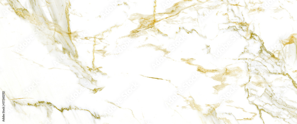 Fototapeta premium White Marble Texture with Gold Veins Vector Background, useful to create surface