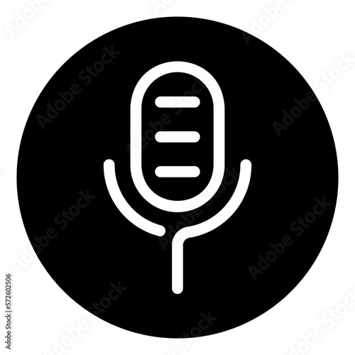mic glyph icon