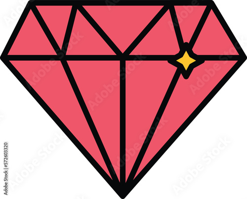 Diamond Vector Icon 