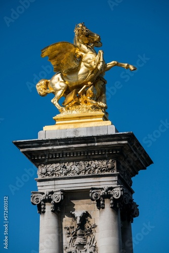 Alexander iii bridge in Paris, France photo