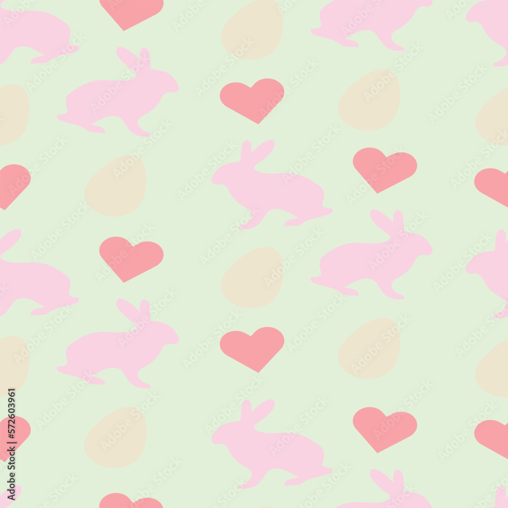 Happy Easter background or wallpaper vector . seamless pattern