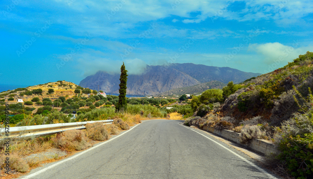 Provinzstrasse nach Mochlos-Sitia (Kreta, Griechenland)