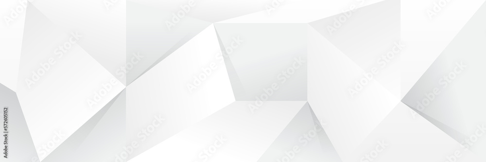 Abstract white Geometric banner design background. Abstract white Geometric banner design background.
