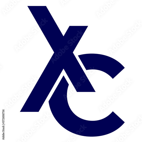 XC monogram logo on white
