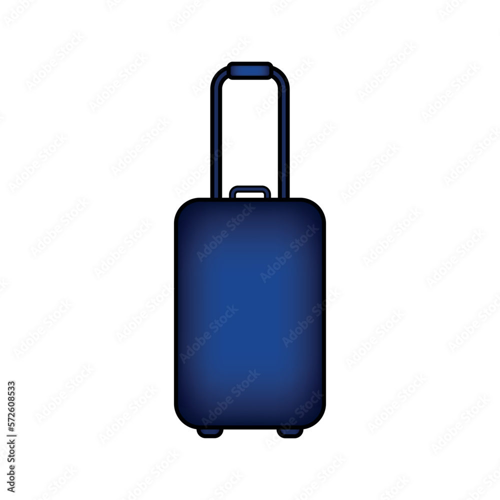 Suitcase icon on white.