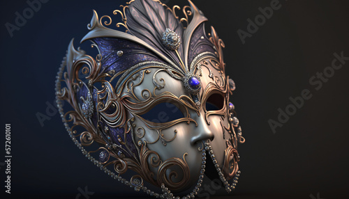 Maschera di Carnevale. Venezia. Ai generated. © zchris22