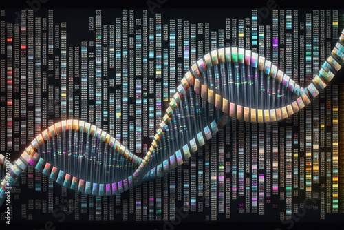 DNA sequence. Generative AI