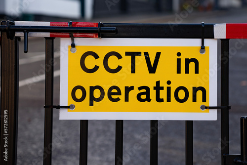 CCTV warning sign