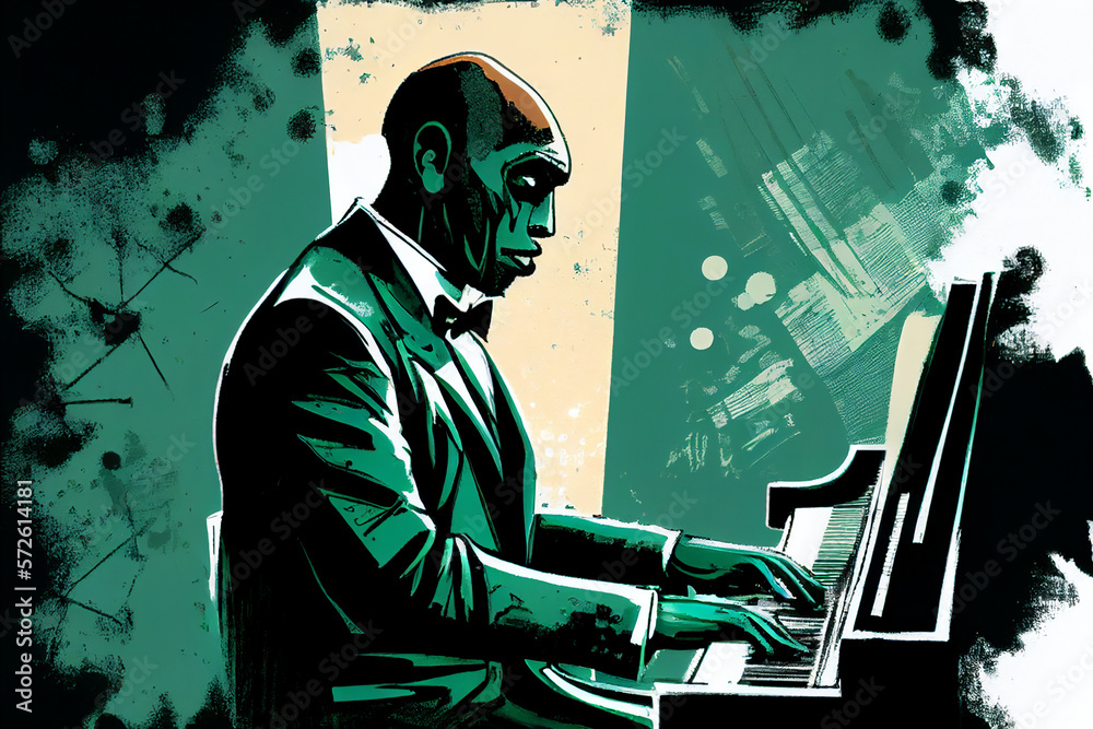 afro-american-male-jazz-musician-pianist-playing-a-piano-in-an-abstract