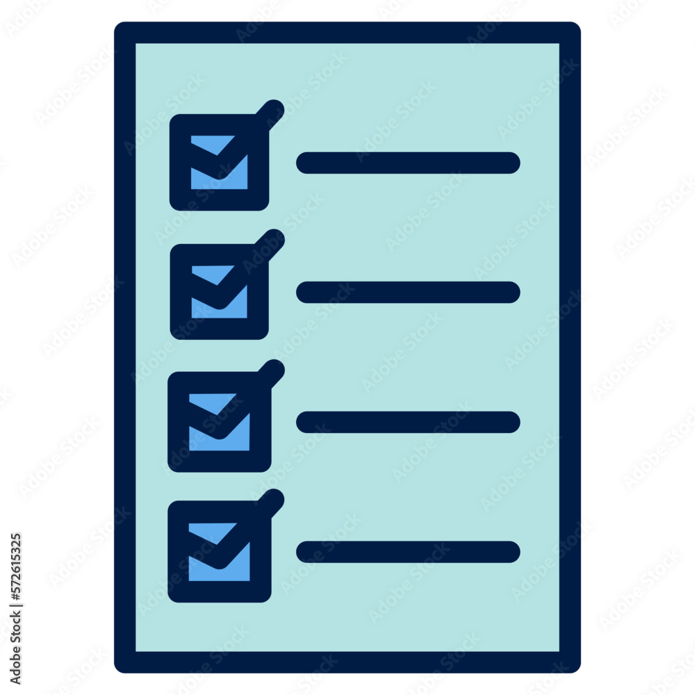 exam test filled line icon exam test filled line icon