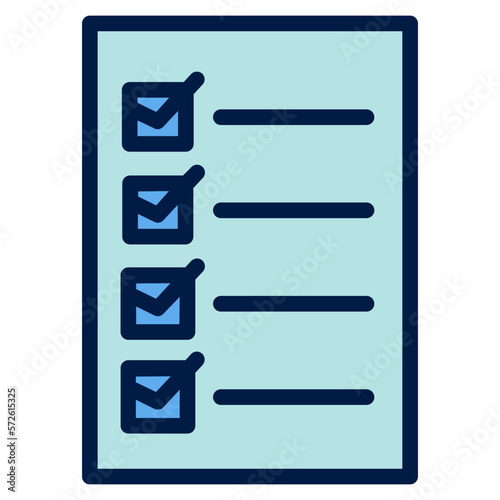 exam test filled line icon
