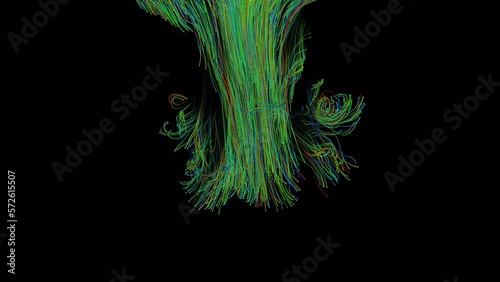 fluid element from dots and particles isolated for overlay. Digital background. Big data visualization. Futuristic dotted wave. green