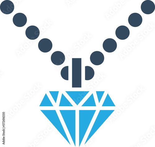 Diamond Necklace Vector Icon