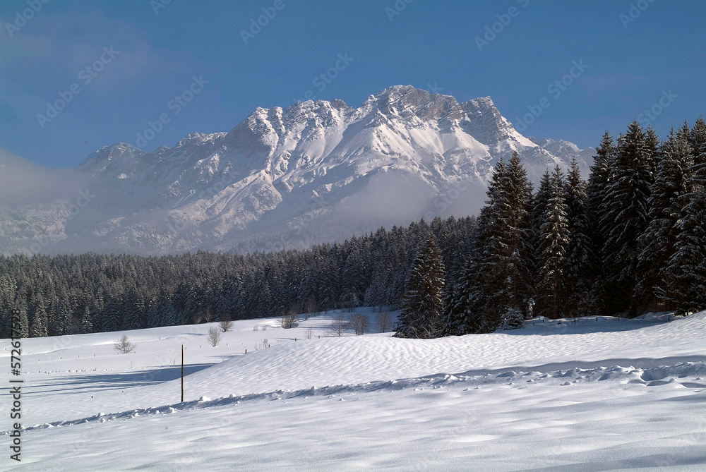 Austria, Winter Landscape in Tyrol