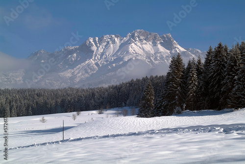 Austria, Winter Landscape in Tyrol photo