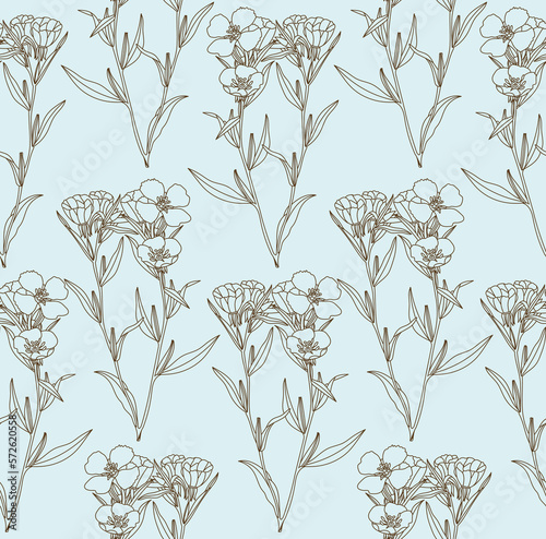 Vector Floral Seamless Pattern (ID: 572620558)
