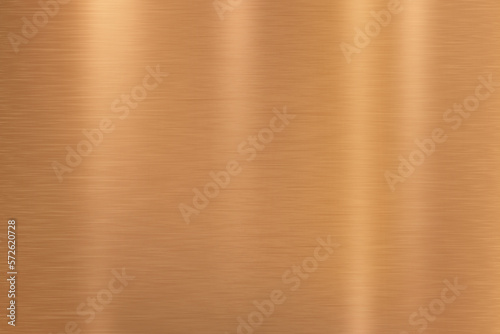 Copper texture with fine brush steel, vector background illustration.