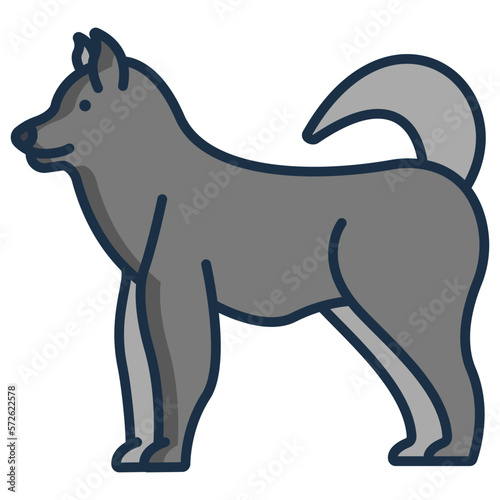 Malamute dog icon