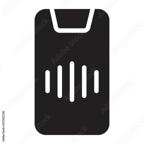 voice assistant glyph icon