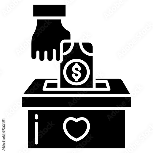 Charity Money box icon