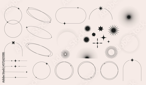 Aesthetic frames for web graphic design 
