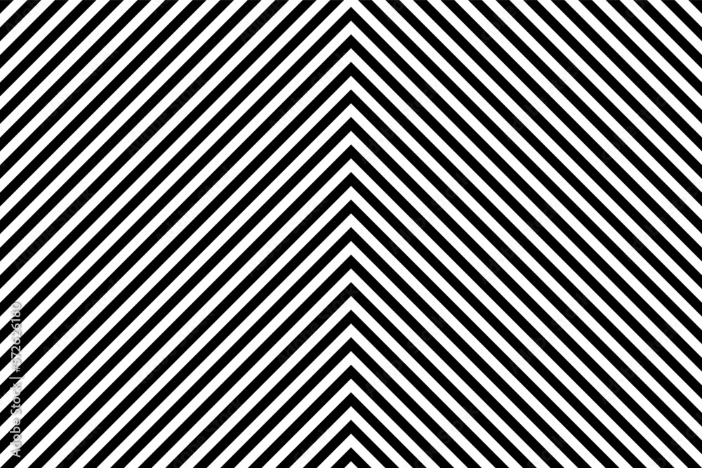 Black and white chevron arrow stripes seamless pattern background vector. Right angle diagonal lines background. Wall and floor ceramic tiles pattern.