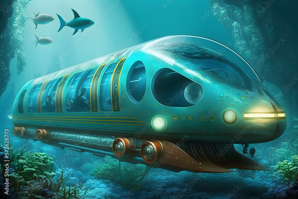 Real Underwater Train