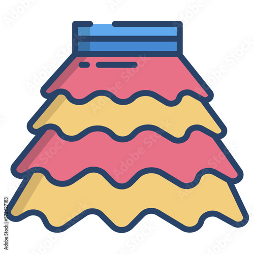 Box Pleat Skirt icon