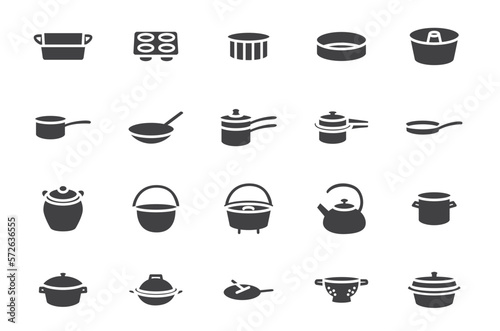 Set of kitchenware Icons