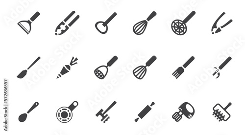 Set of kitchenware Icons