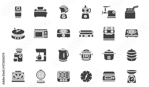 Set of kitchenware Icons