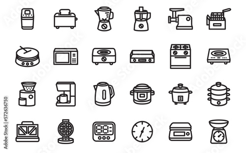 Set of kitchenware Icons