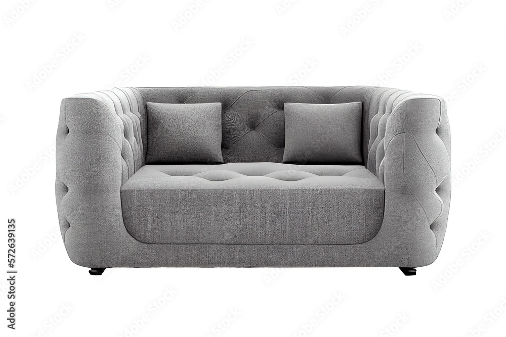 Fototapeta premium Modern sofa on isolated background