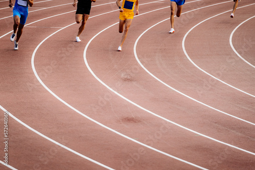 group runners athlete middle distance running photo