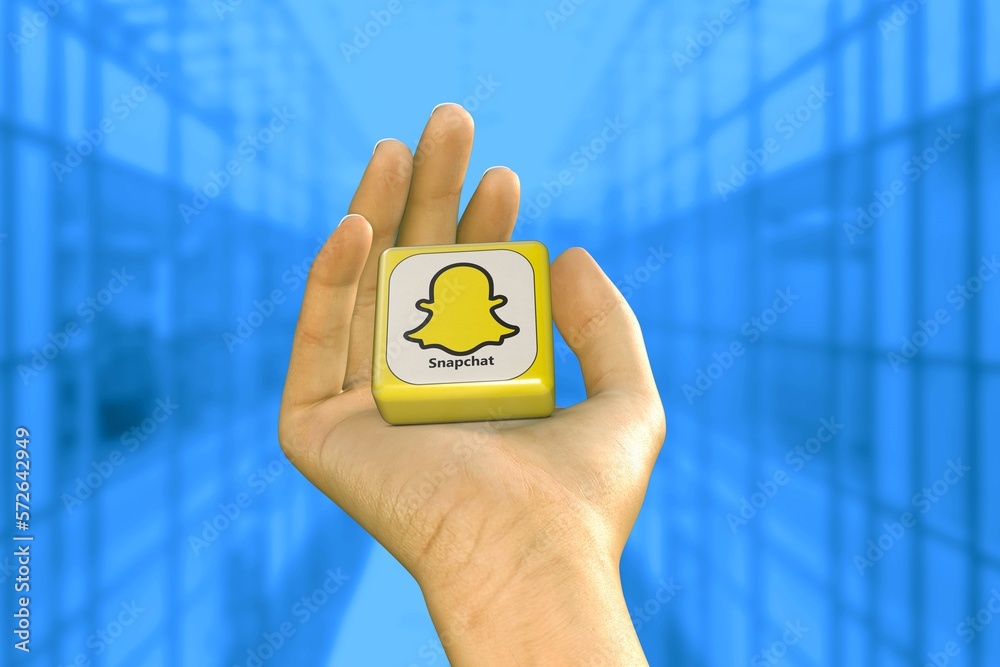 snapchat, social media background Stock Photo | Adobe Stock