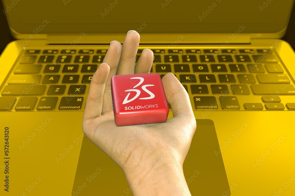 Solidworks Stock Image solidworks, social media background Stock Photo | Adobe Stock