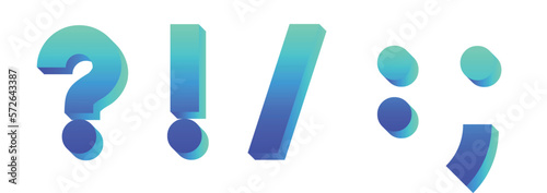 Punctuation Mark set vector