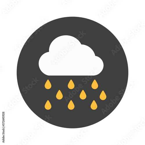 Drizzling Vector Icon fully editable

