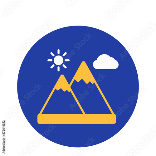  Hill Vector Icon fully editable

