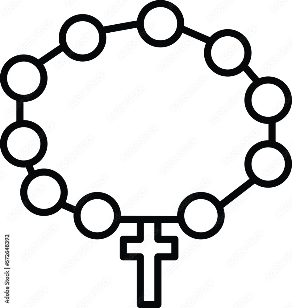Rosary Vector Icon
Rosary Vector Icon