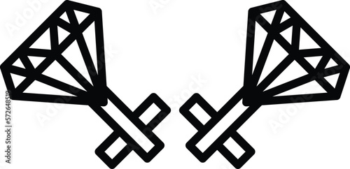 Cufflink Vector Icon
