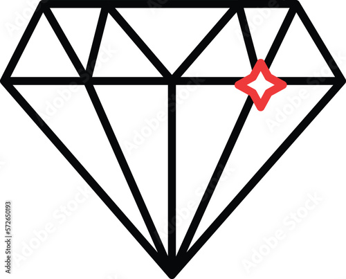 Diamond Vector Icon 
